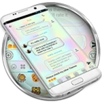 Logo of SMS Messages Holographic Theme android Application 